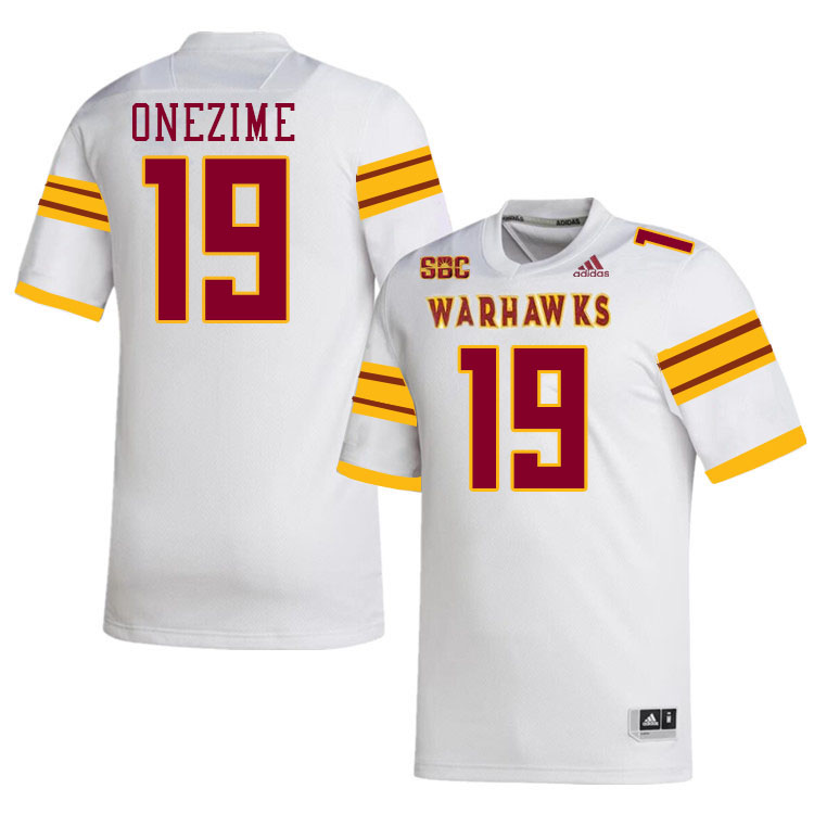 #19 Ra'shad Onezime Louisiana-Monroe Warhawks College Football Jerseys Stitched-White